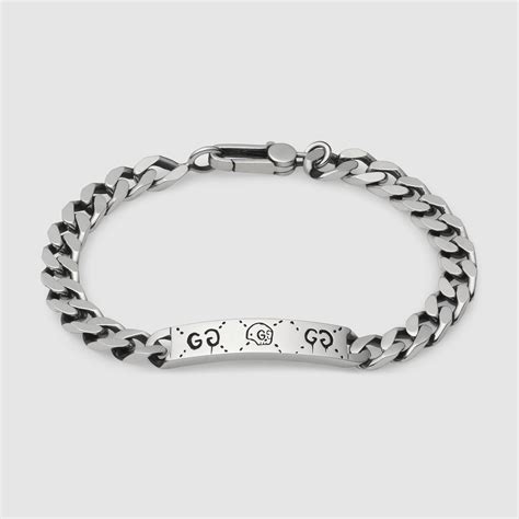 gucci bracelet and chain|guccighost chain bracelet in silver.